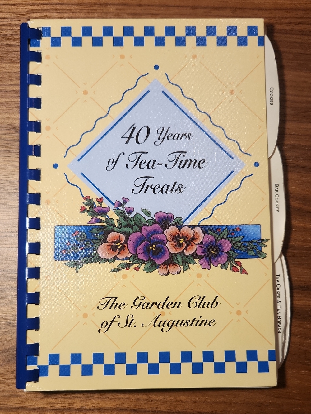 2008 St Augustine Florida Tea Time Treats Garden Club Cookbook Recipes